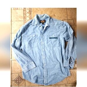 Harley-Davidson Light Blue Denim Shirt for Men